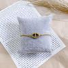 Vergoldetes Edelstahl-Schweinenasen-Kettenarmband für Damen