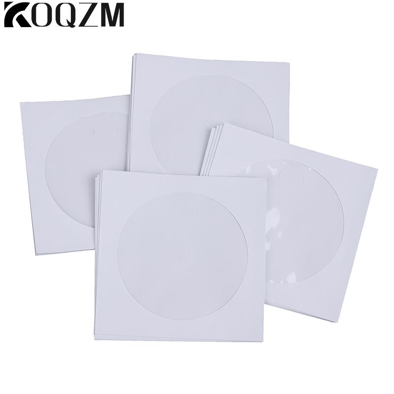 Disc Paper Bags Disc Packaging Bags CD DVD Disc Paper Sleeves Envelope Storage Clear Window Boxes Flip Tops