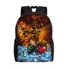 Demon Slayer backpacks Kimetsu no Yaiba Tanjiro Water Breathing Sword Daypack mochila Campus Zipper Closure Rucksack