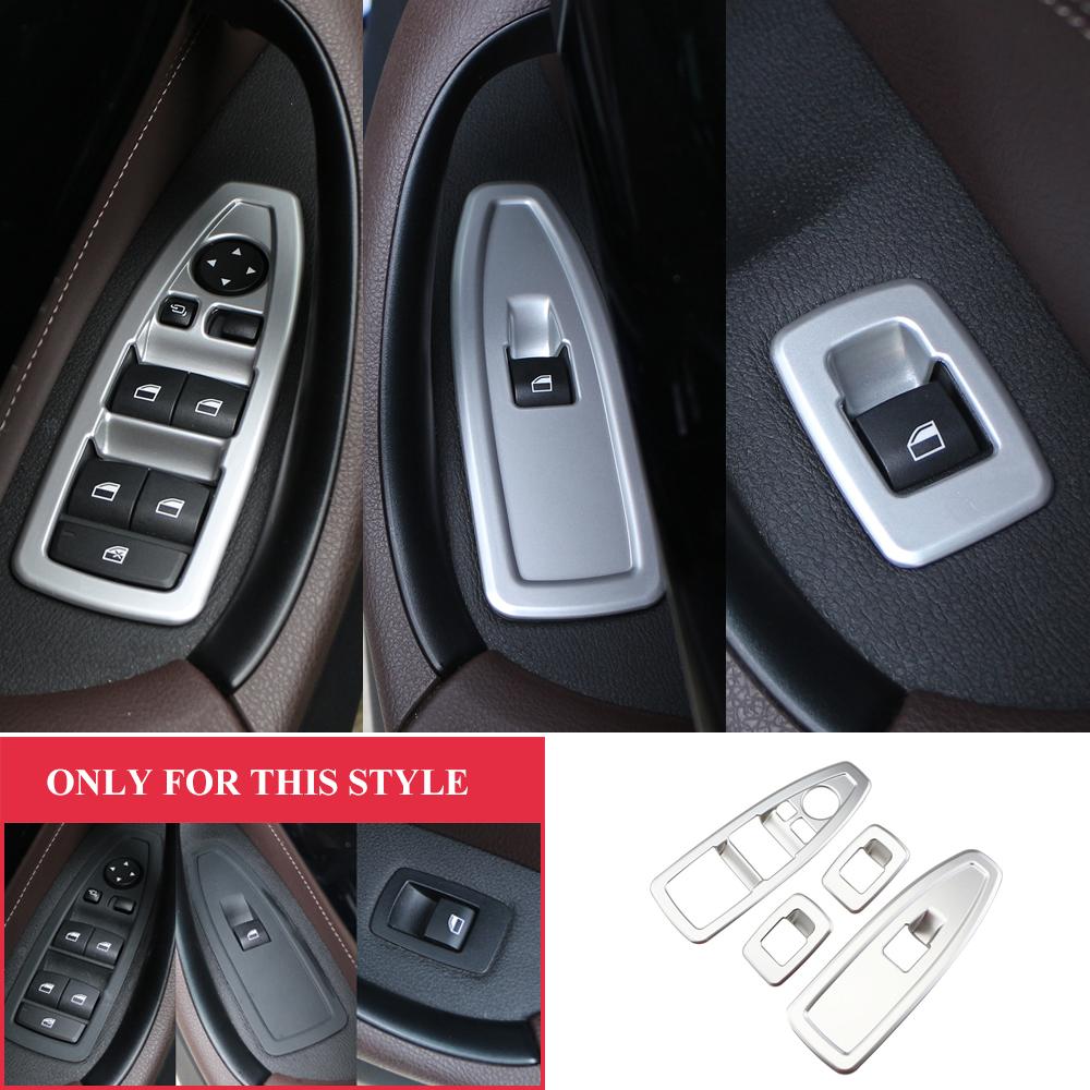 Fensterschalter-Panel-Schutzabdeckung, Verkleidung, Fensterknopf, Pailletten-Aufkleber für BMW X1 F48 LHD 2015–2022