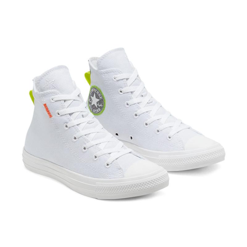 Converse Chuck Taylor All Star Simple and Versatile High-Top Canvas Shoes Unisex White