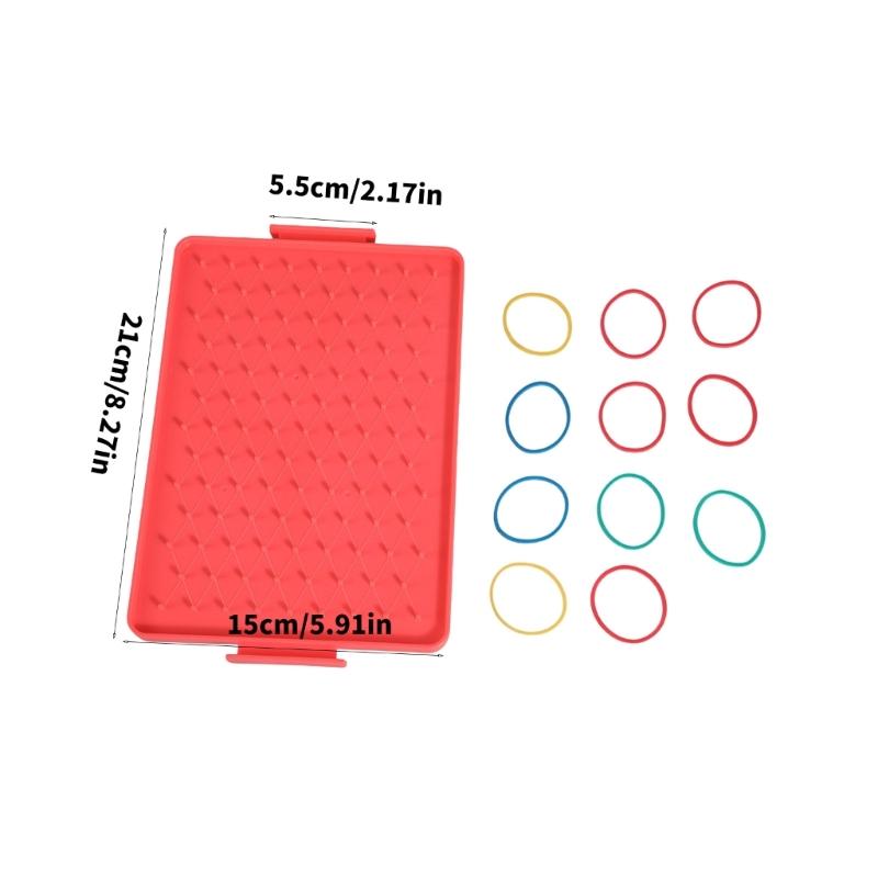 Light Weight Geometry Pegboard Portable Geoboard Math Teaching Aid For Spatial Reasoning Development Kids Age 5+