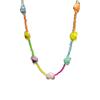 Trendy Dopamine Star Necklace/Bracelet with Rainbow Beads Feature for Women Fashionable Layered Chain Jewelry Gift