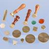 Card Retro Scrapbooking Love Heart Wedding Invitation Round Paint Seal Wax Copper Head Wax Sealing Stamp Merry Christmas
