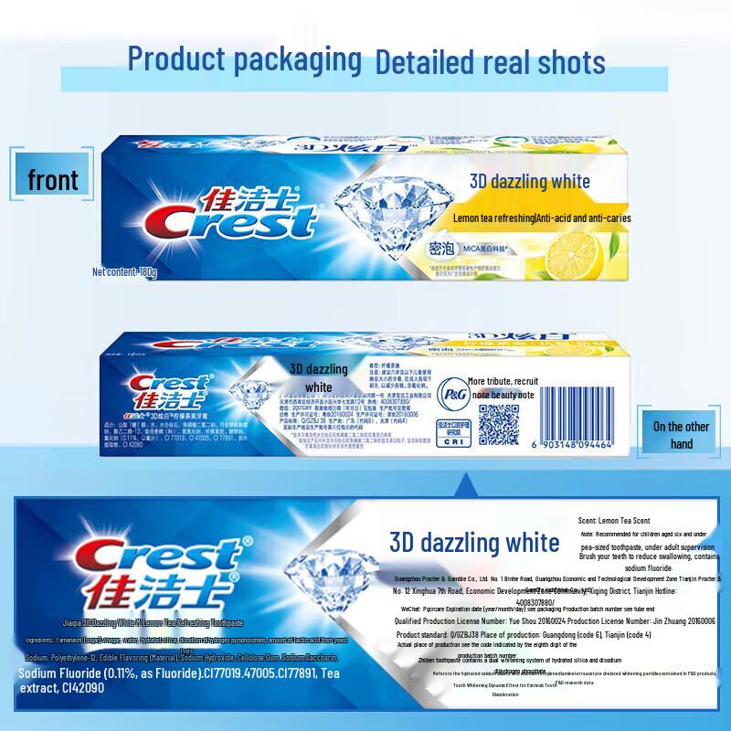 Crest 3D White Lemon Tea Fresh Toothpaste