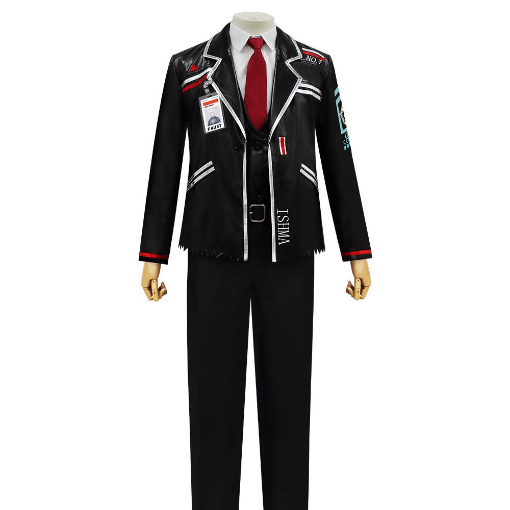 Disfraz de Cosplay de Ishmael de Limbus Company con Chaqueta, Pantalones y Corbata para Fans de Anime