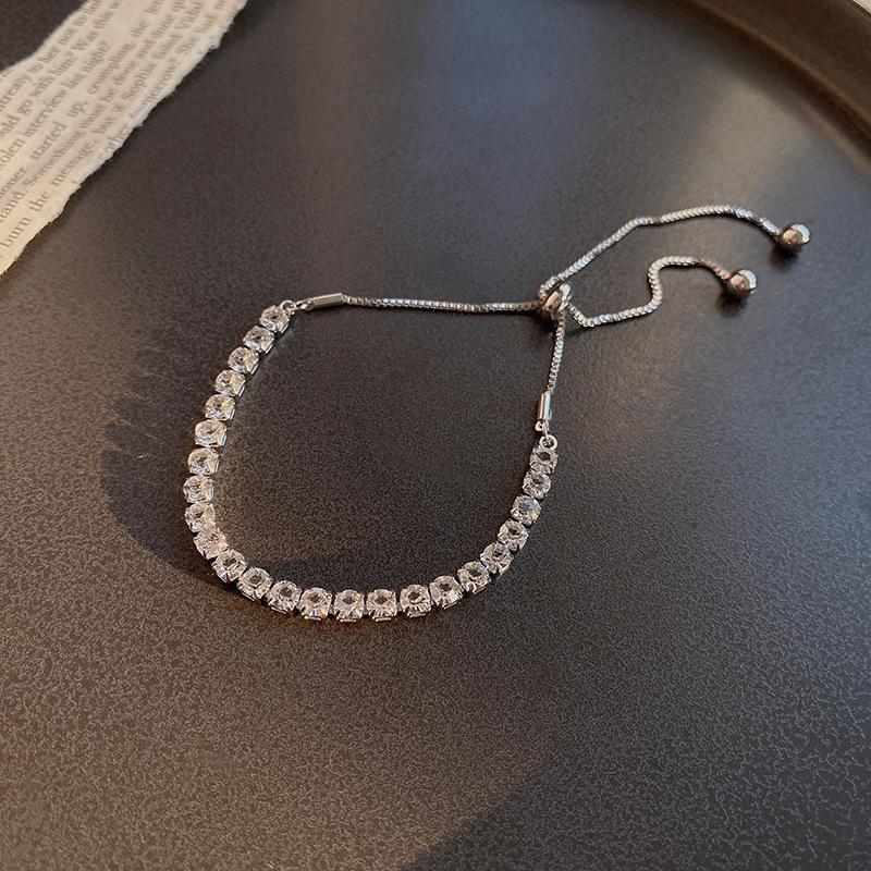 Korean Retro Pearl Titanium Steel Women's Bracelet - High-End Ins Style Beaded Bangle for Couples