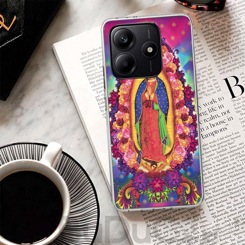 

Virgin De Guadalupe Virgen Mary Cover For Xiaomi Redmi Note 14 13 12S 12 11 Pro Plus Phone Case 11S 10S 10 11E 11T + 9S 9 Print Redmi Note 14 Pro 4G