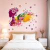 Girl Flower Pink Wall Decal For Home Interior Stylish And Sophisticated