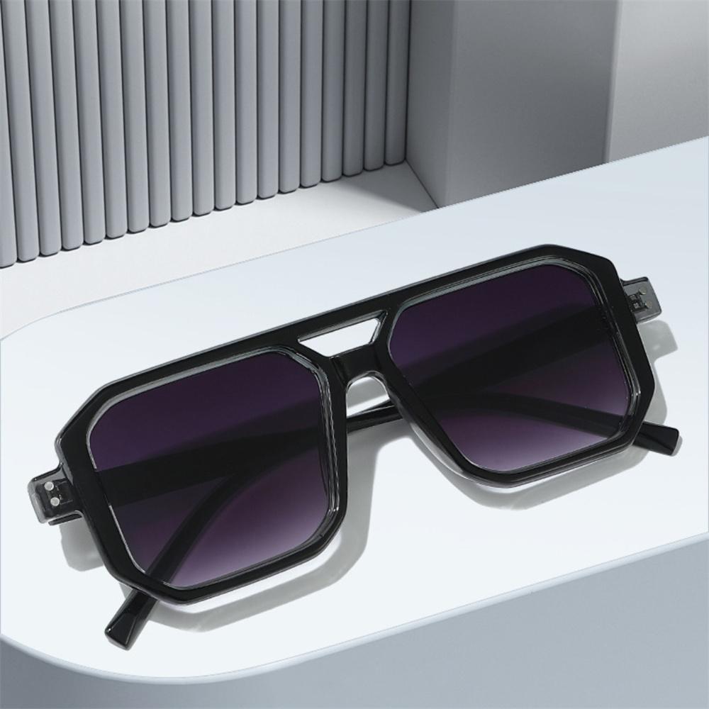 Candy Color Sunglasses Unisex Double Beam Sun Glasses Anti-UV Spectacles Personality Square Eyeglasses Simplity Goggles