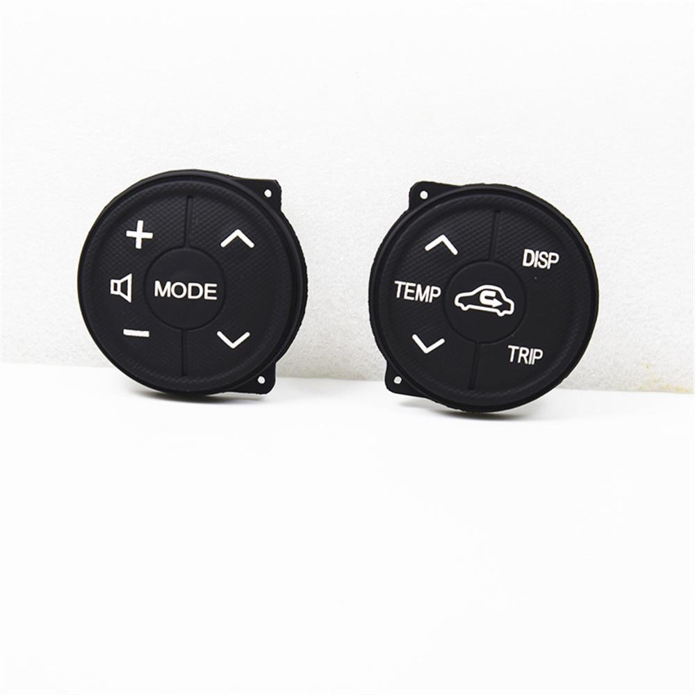 Pair Steering Wheel Control Rubber Button Cushion For Toyota Prius Prius C 12-14