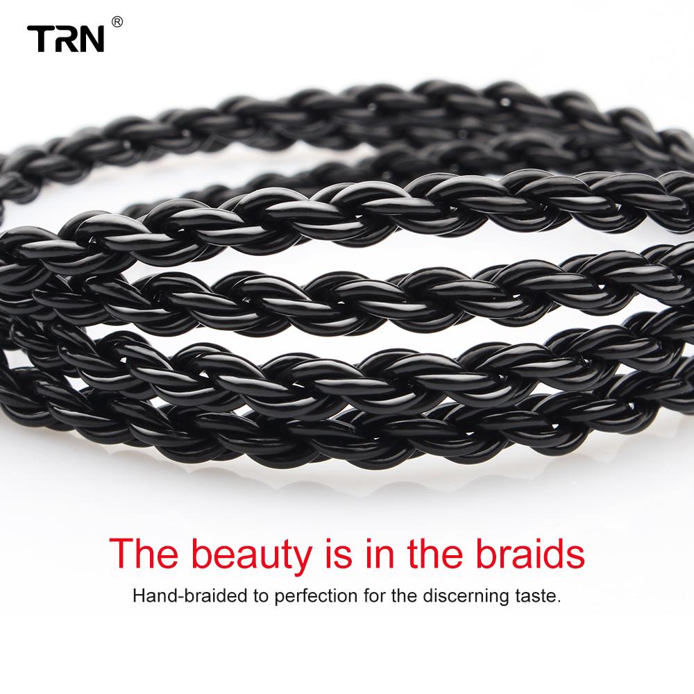 TRN A3 6-adriges Ohrhörerkabel, hochreines Kupferkabel mit 3,5 mm MMCX/2Pin TRN V90 V30 V80 TRN MT1 VX PRO Kirin MT3 ST5 BAX