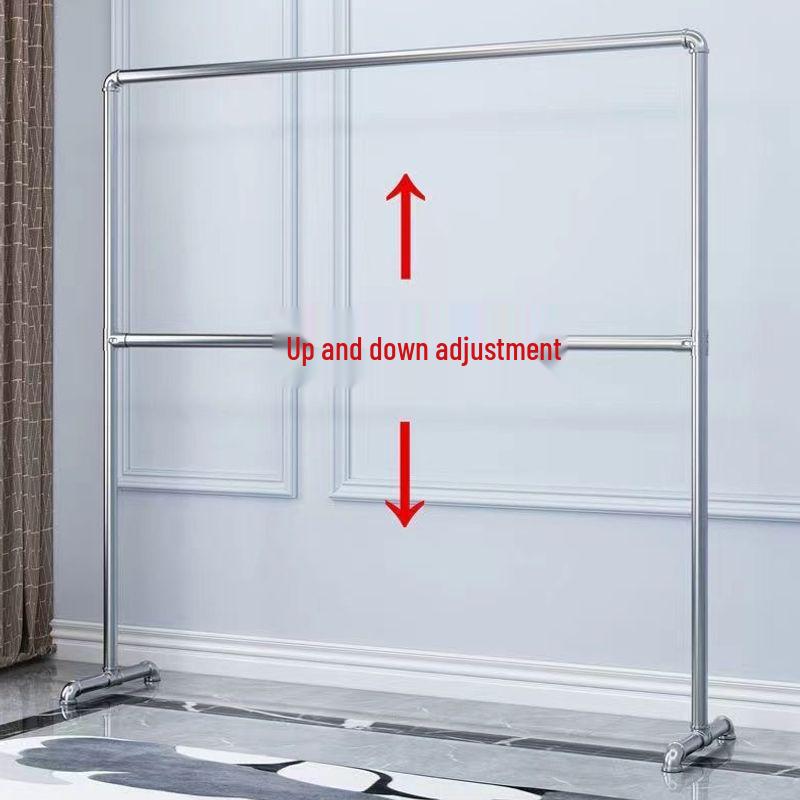 Floor-Standing Galvanized Steel Clothes Drying Rack for Balcony & Bedroom