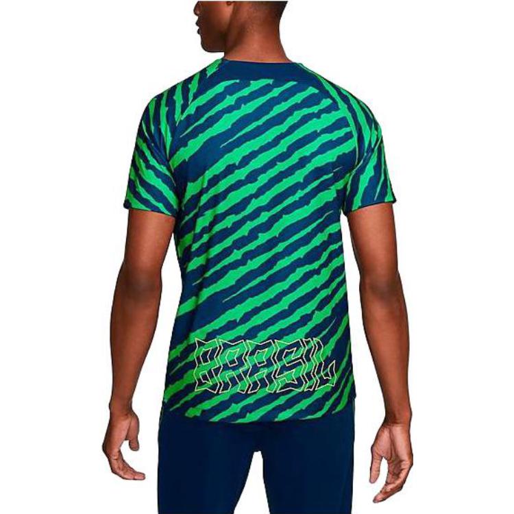 Nike T Shirts Men's Green Crew Neck Moderate Straight Fit DM9544-490