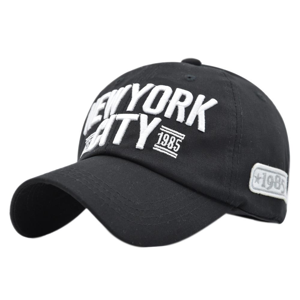 K-style large embroidered peaked cap baseball cap stereoembroider peaked cap easiest for match sun hat adjustable