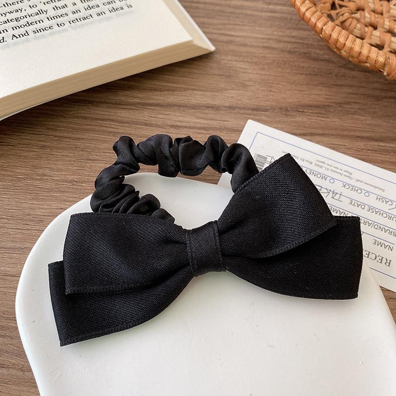 Bow hair rope, headband 2025 hair band, rubber band, women's hair tie, high elastic and durable headgear.