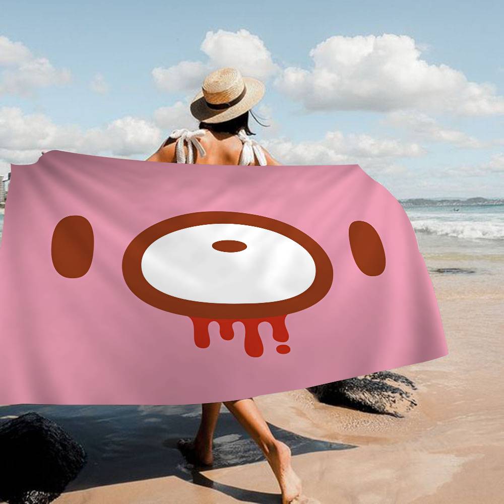 Trendy Image IP G-gloomy Bear Anime Beach Swimming Towel Soft Absorbent Washcloth Children's Gifts For Kids Travel Camping Gym
