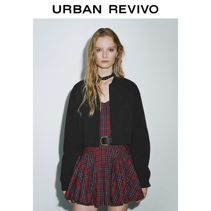 UR 2025 Women's Casual Zipper Loose Short Jacket