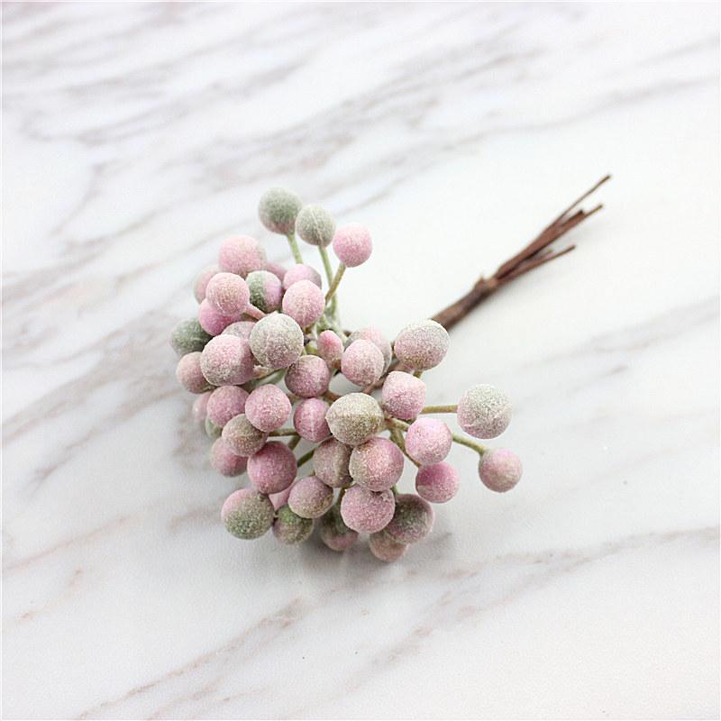 Fake Branches Simulati Leaf Wedding Props Home Artificial Landscaping Pine Needle Berry Hang Frost Flower Tree Branches Leaves
