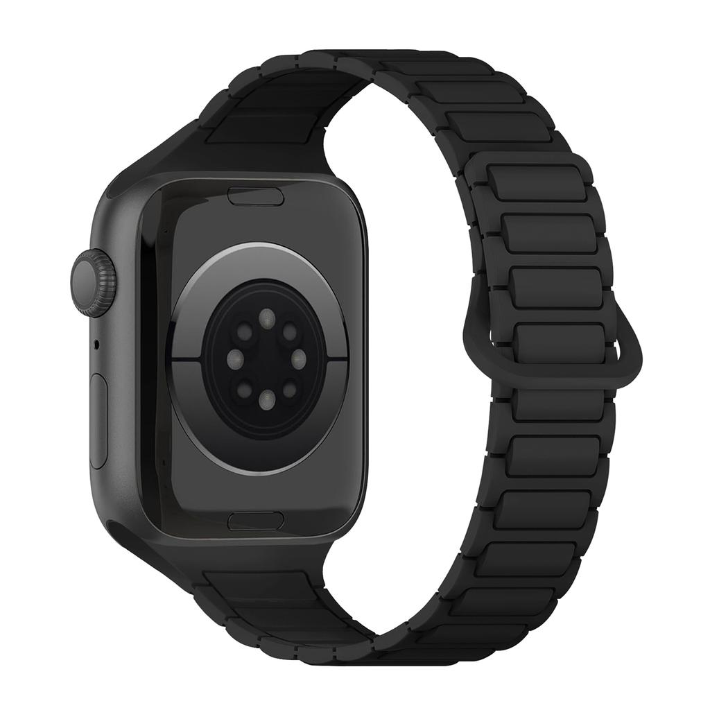 Magnetic Silicone Strap for Apple Watch Ultra 3 Band 49mm 46mm 42mm 45mm 44mm 40mm Bracelet Correa IWatch Series 11 10 9 8 7 SE