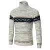 Men's Sweater High Neck Sweater Solid Color Slim Bottoming Sweater