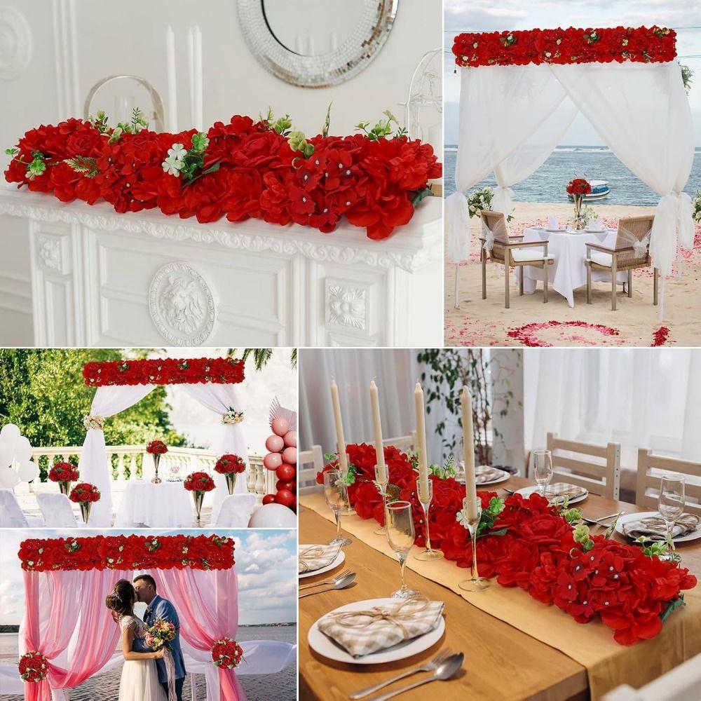 DIY Wedding Road Lead Simulated Arched Door Flower Row  Garlands Accessories