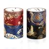 Washi Masking Tape 4-piece Set Decorative Japanese Style Gold Foil Crane Floral Pattern Luxurious Decoration Stickers DIY Planner Seals Packaging