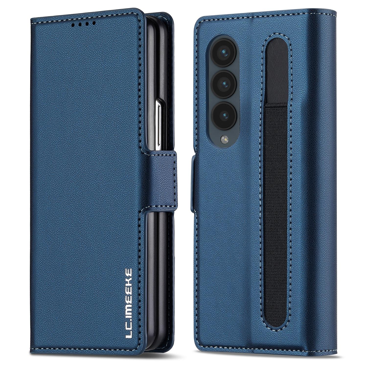 

LC.IMEEKE L1 Для Samsung Galaxy Z Fold4 5G Чохол-підставка Текстура Шкіра PU Гаманець Чохол для телефону A