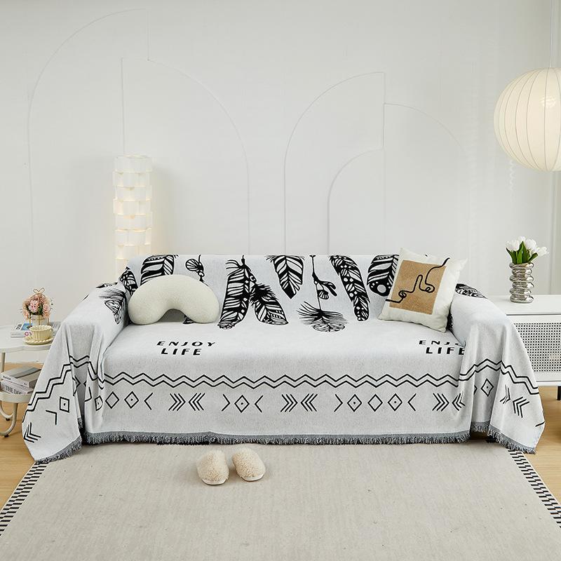 Thick Sofa Protector Soft Pet Friendly Multifunction Sofa Towel Easy-care Cover for Living Room Sofa
