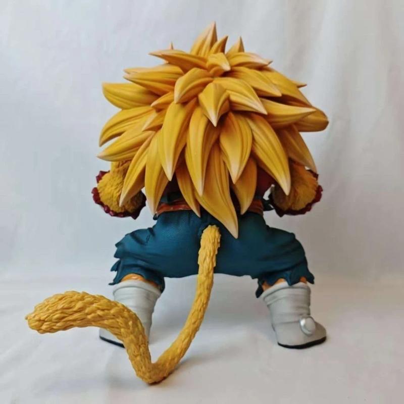 31cm Dragon Ball Cumber Golden Great Ape Super Saiyan Gk Statue Pvc Figure Detachable Mask Collectible Model Desktop Decoration