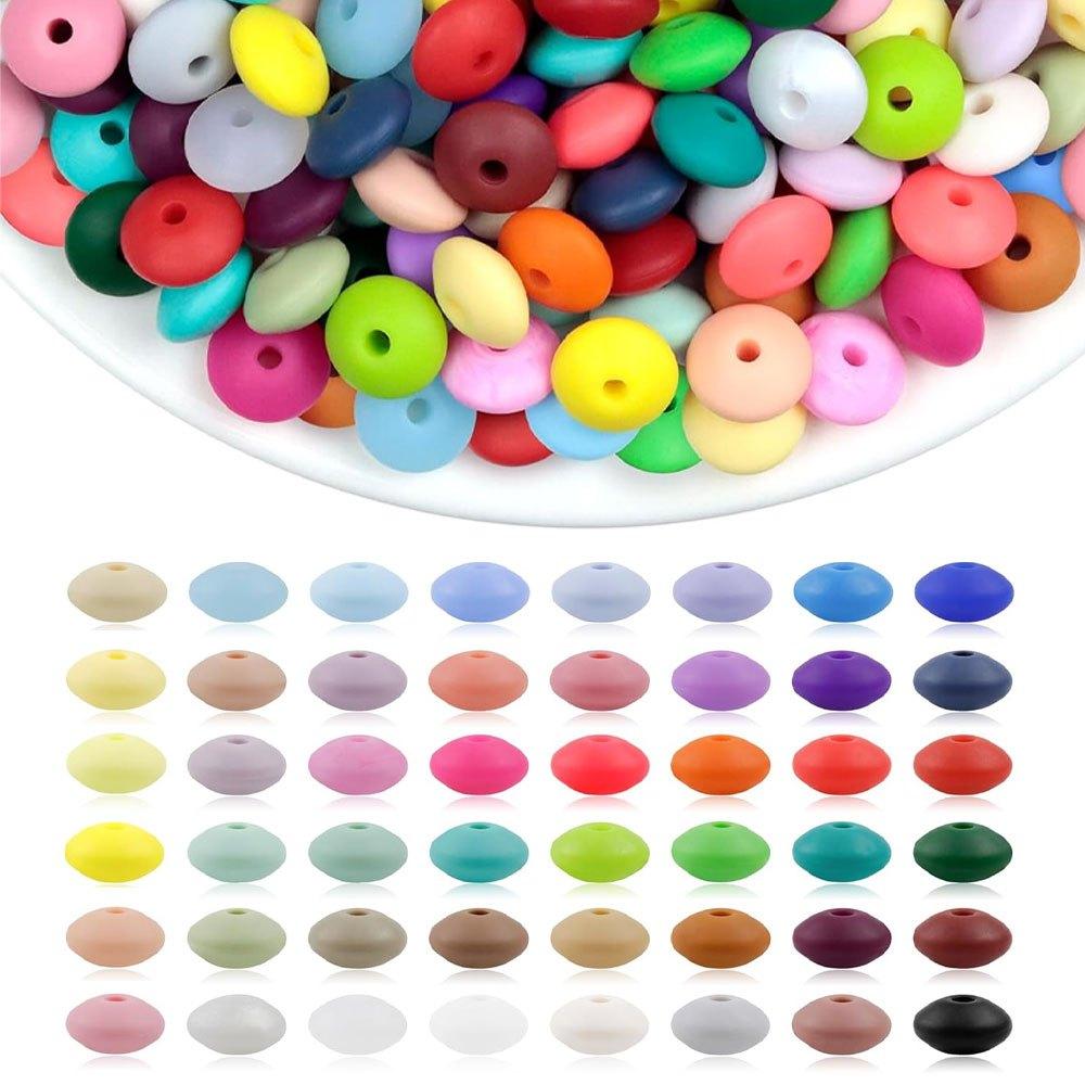 

30/50/80 кусочков силиконового материала, разноцветные декоративные бусины, разделительные бусины, браслеты своими руками, ожерелья, серьги, брелки, браслеты на ногу 30pcs