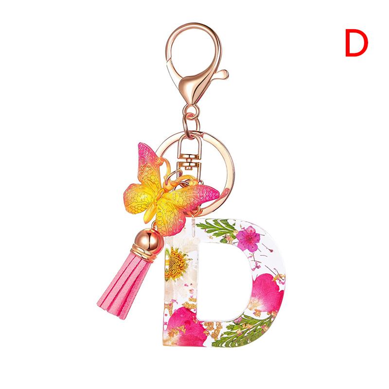 Breloc cu litere AZ bricolaj Suport metalic Breloc cu suspendare Breloc mașină pentru femei Inel cheie cu literă simplă Nume cheie Cadou de petrecere Bijuterii