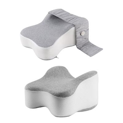 Orthopedic Knee Support Pillow Breathable Washable Cover Memory Foam Thigh Cushion for Resting and Side Sleeping