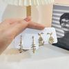 Light Luxury Korean-Style Minimalist Christmas Branch Floral Earrings