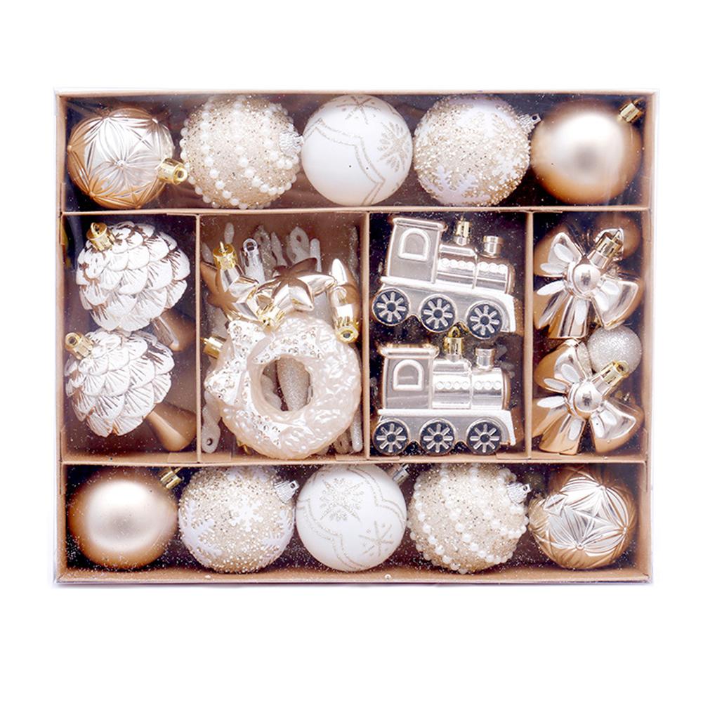 Holiday Decor Christmas Ball Set Christmas Celebration Colorful Holiday Decoration Balls Easy Storage Packaging
