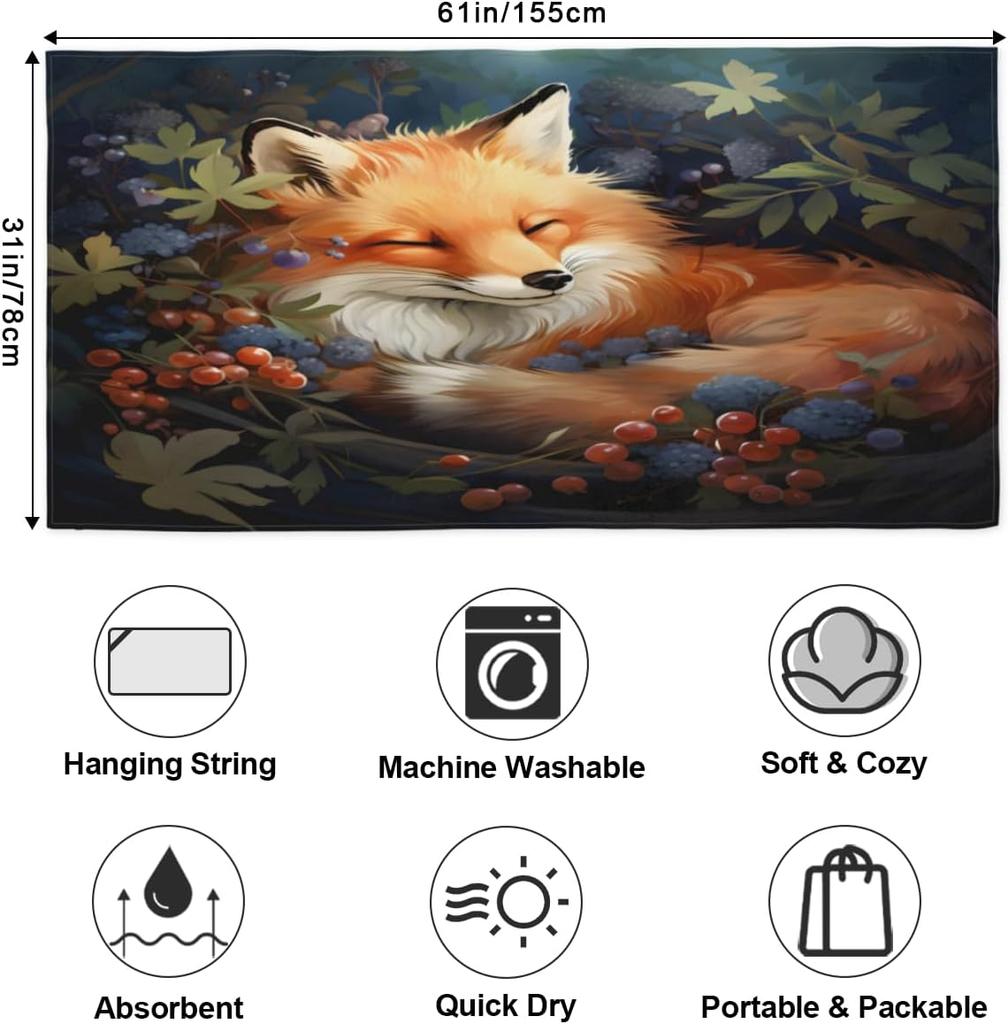 Microfiber Beach Towels for Adults Quick Dry Pool Towel Travel Compact Bath Towel Sandproof Beach Blanket Towel for Swimming