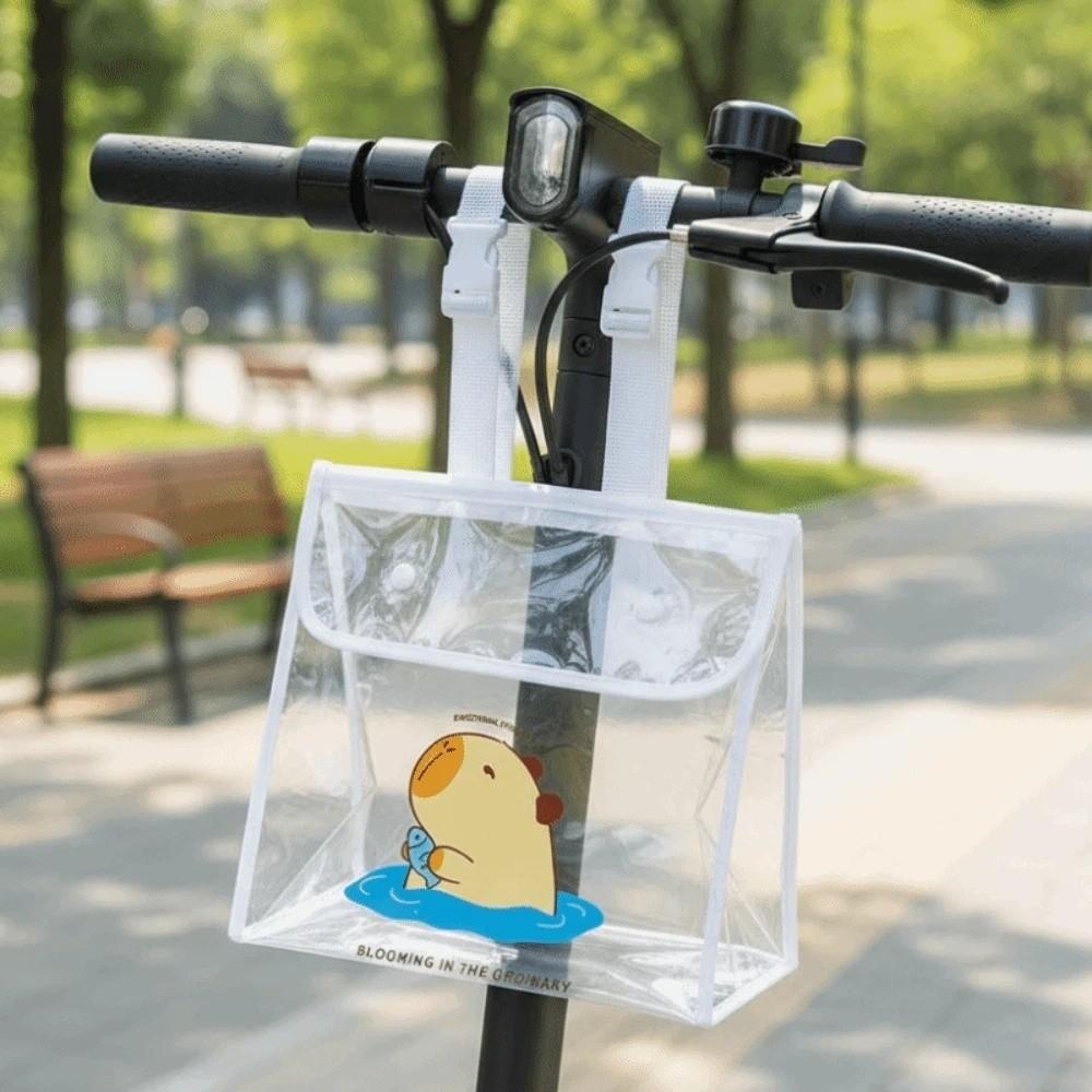 Adjustable Strap Transparent Front Hanging Bag Lightweight PVC Square Waterproof Pouch Large Capacity Universal PVC Storage Pack