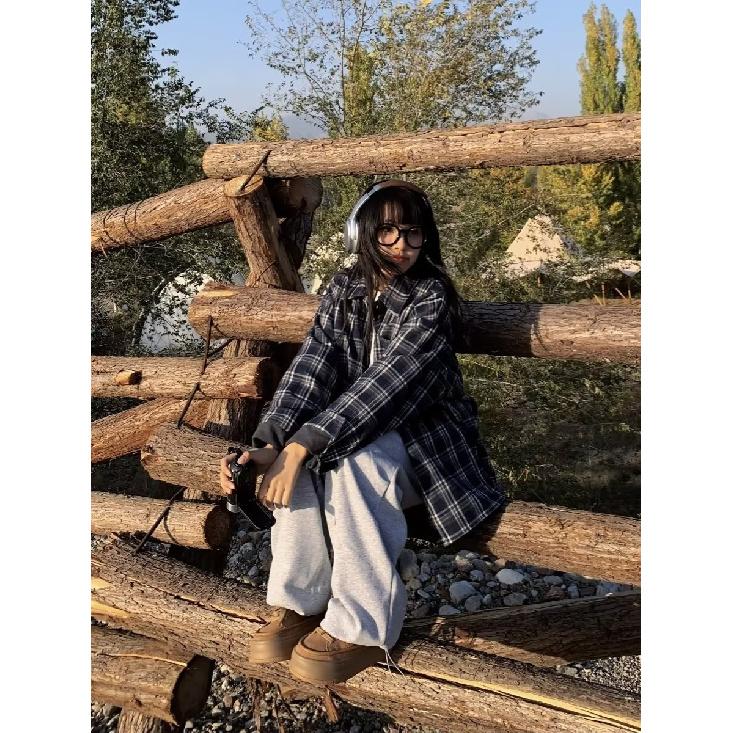 2024 Letter Long Sleeve Shirt Japanese Hong Kong Style Ins Loose Shirt Boys Summer Trendy Versatile Casual Coat