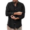 Camicie Casual da Uomo a Maniche Lunghe per Tutte le Stagioni, Abbigliamento Business Quotidiano a Colori Uniformi