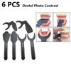 Dental Orthodontic Black Background Board Photo Image Contrast Oral Cheek Plate with Scale Mark Autoclavable Tools