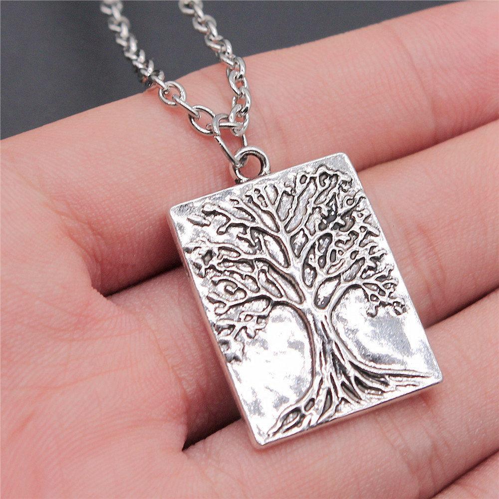 45cm Oder 70cm Lange Kette Halskette Lebensbaum Hochzeitsschmuck Zubehör QN079