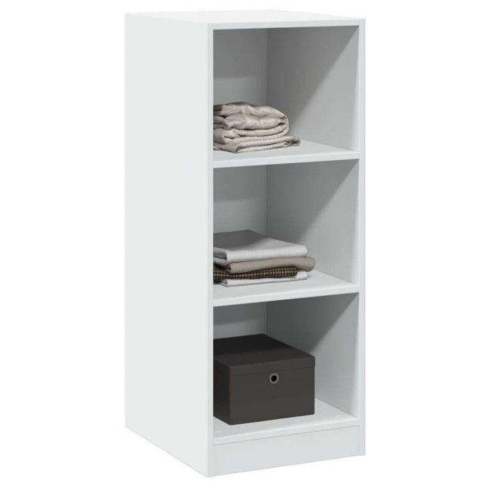 VidaXL Garde-robe blanc 48x41x102 cm bois d'ingénierie, armoire de rangement, organisateur de garde-robe, armoire, placard, 840828
