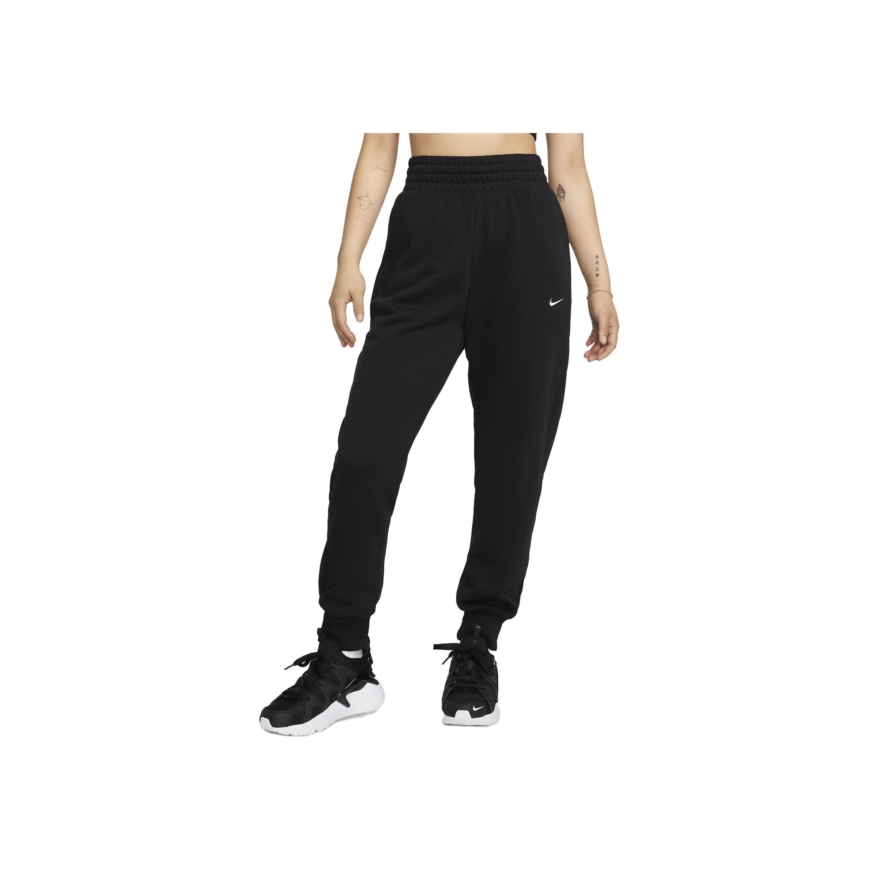 

Nike Solid High-Waisted Fitted Jogger Knit Sports Pants Women bottoms Black FB8269-010 XS