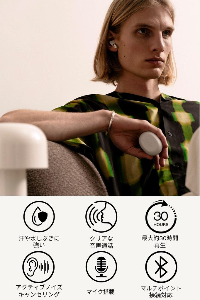 SUDIO N3 Pro Wireless Earphones with Mic Compatible with iOS and Android IPX4 ANC Noise Cancelling (Midnight Navy) In-Ear (Bluetooth 5.4 / / /