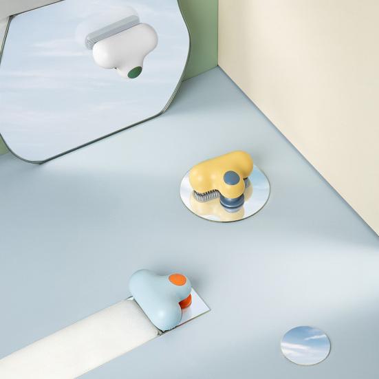Mirror Cleaning Wiper T-shaped Design Small Efficient Squeegee Shower Door Wiper with Multifunction Suction Cup