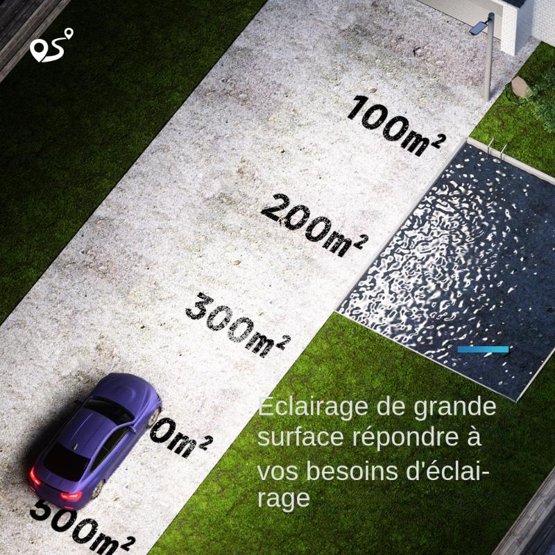 598 LED ultra lumineux extérieur lampadaire solaire 713COB capteur de mouvement étanche éclairage solaire cour rurale résidentielle applique murale lumière à induction