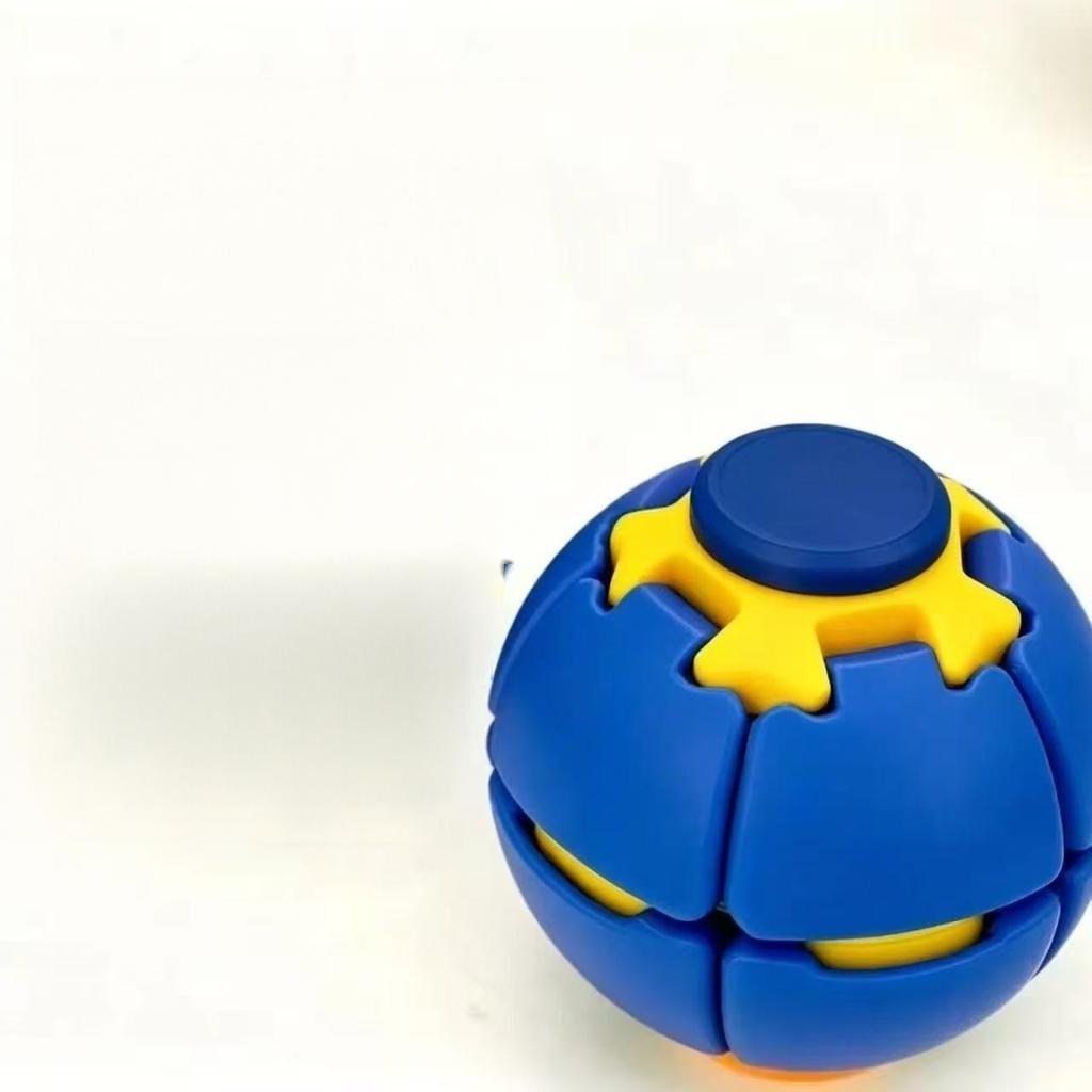Product: Press-and-rotate Ball Creative Educational Stress-relief Toy 3d-printed Portable Fidget Spinner Stress-relief Gadget