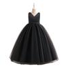 Vestito da Principessa per Bambina in Tessuto Raso e Tulle per Festa di Compleanno e Spettacolo