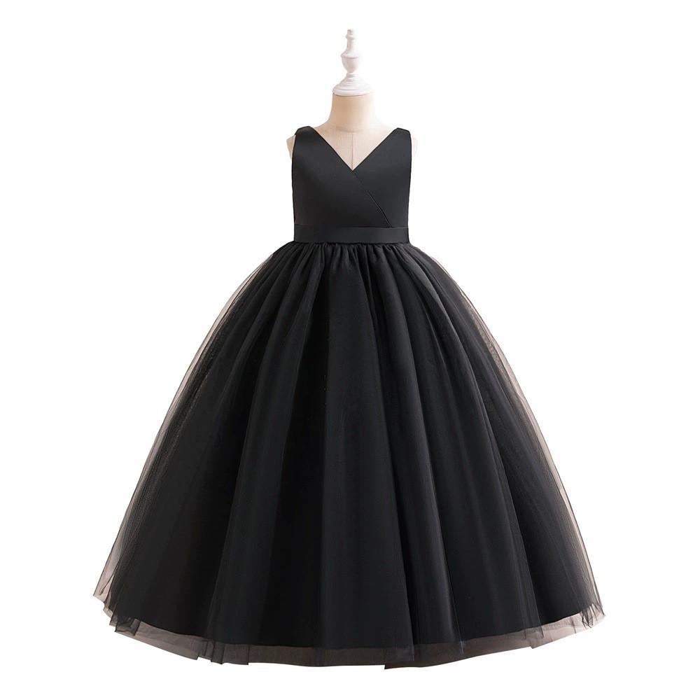 Vestito da Principessa per Bambina in Tessuto Raso e Tulle per Festa di Compleanno e Spettacolo