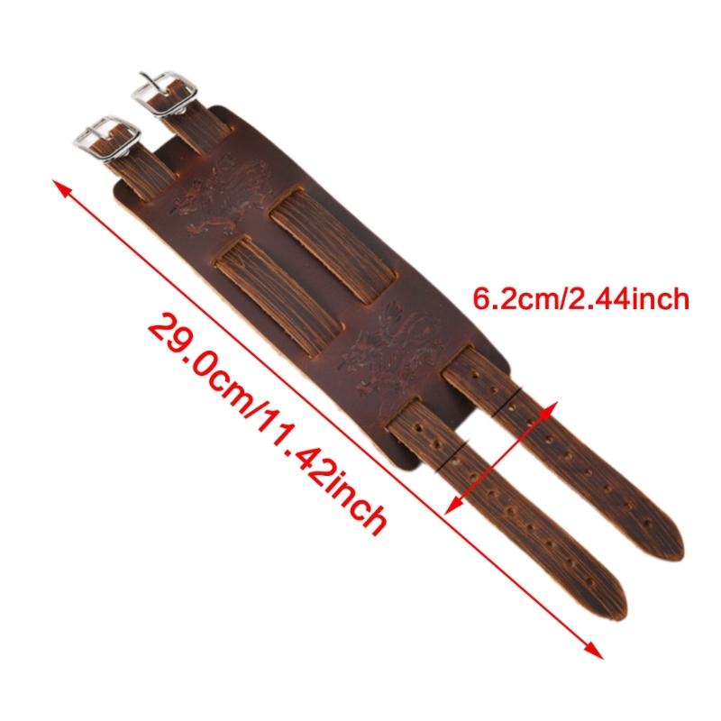 Wide PU Leather Cuff Bracelet Hip Hop Styles Unisex Adjustable Closure Fashion Accessory For Men And Women